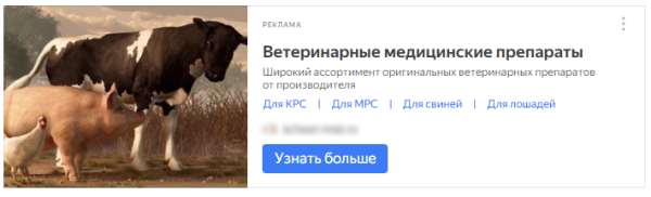 
                    49 рублей за целевой визит из контекстной рекламы для производителя ветеринарных препаратов            