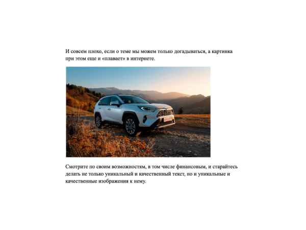 
                    Что важнее: текст или картинка?            