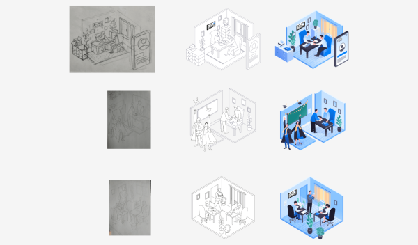 Как мы работаем с иллюстрациями: объясняем по шагам и показываем 3 кейса
Как мы работаем с иллюстрациями: объясняем по шагам и показываем 3 кейса