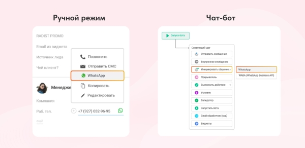 
                    Интеграция WhatsApp и amoCRM: контакты под защитой, переписки под контролем, чат-боты под рукой            