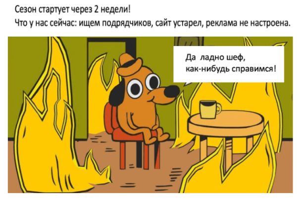 
                    Лида, все пропало! Сезон стартует через 2 недели! Или как не запороть продажи в сезон при запуске рекламы?            