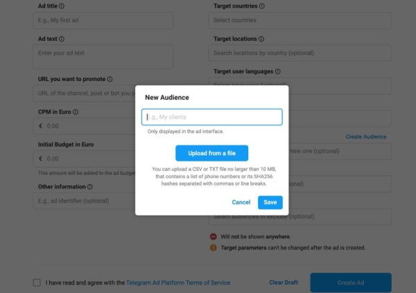 Обновления в Telegram Ads: новые таргетинги для настройки рекламы             
                    Обновления в Telegram Ads: новые таргетинги для настройки рекламы