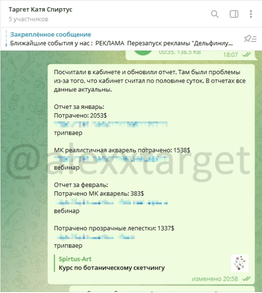 
                    Кейс: продвижение школы ботанической акварели Spirtus Art. Окупили рекламу в 5 раз            