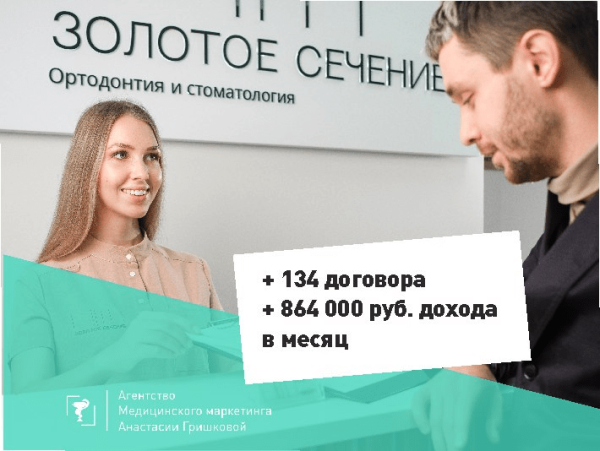 
                    Как мы продвигали почти с нуля стоматологию и ортодонтию: +864 000 рублей в месяц в кассу клиники            