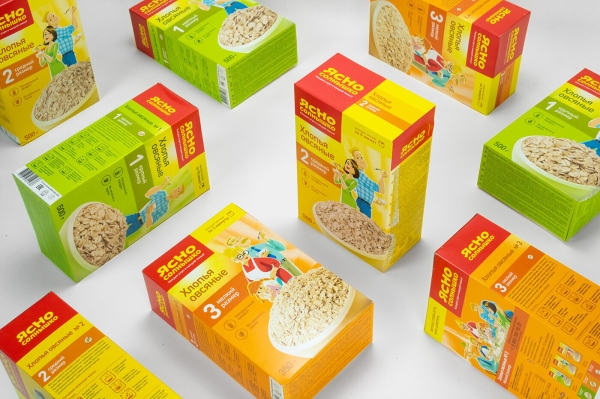 
                    Бренд хлопьев и каш Ясно Солнышко провел редизайн логотипа и упаковки            