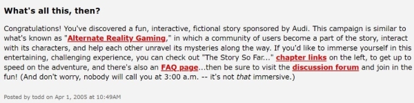 
                    Шпионаж, шифры и угон новой модели авто: как компания Audi продвигала Audi А3 через ARG-игру и получила +10 000 лидов            