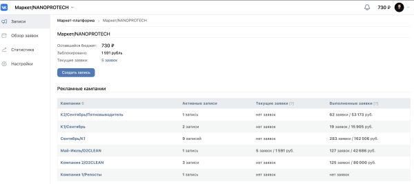 
                    Продвижение брендов на Ozon и WB через маркет-платформу. Маркет платформа ВКонтакте            