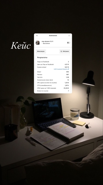 Кейс на мои услуги таргетолога!             
                    Кейс на мои услуги таргетолога!