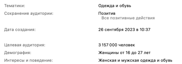 110 заявок для магазина одежды в Москве по 148,2 рубля
110 заявок для магазина одежды в Москве по 148,2 рубля