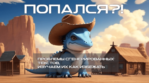 “Попался!” Разбираем типовые проблемы сгенерированных текстов, изучаем их как избежать             
                    “Попался!” Разбираем типовые проблемы сгенерированных текстов, изучаем их как избежать