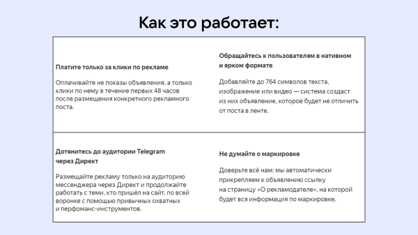 
                    Яндекс выкатил собственный Telegram Ads            
