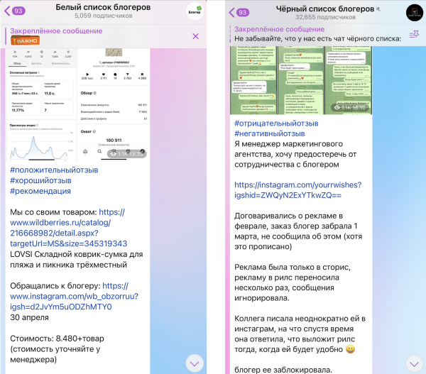
                    Список блогеров, который стоит обходить стороной            