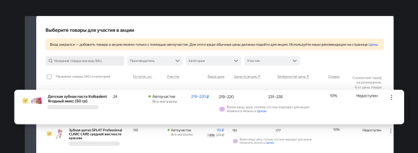Яндекс Маркет запускает автоучастие в бестселлерах